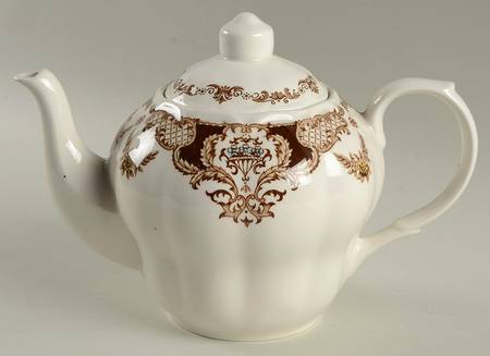 Windsor Brown Multicolor Teapot & Lid