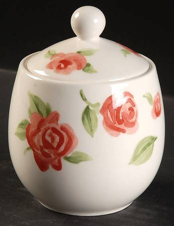 Wild Roses Sugar Bowl & Lid