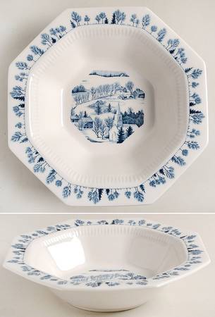 Winter Wonderland 9" Round Vegetable Bowl