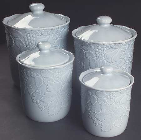 Woodbury Blue (4 Piece) Canister Set (Box Set)