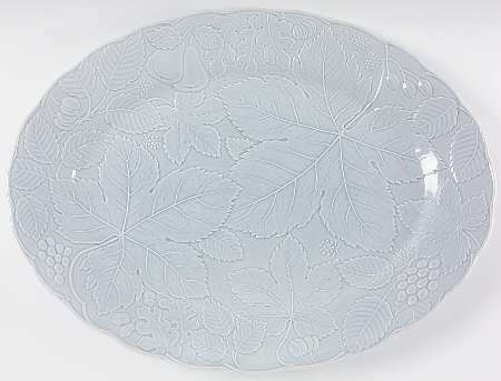 Woodbury Blue 18" Oval Serving Platter