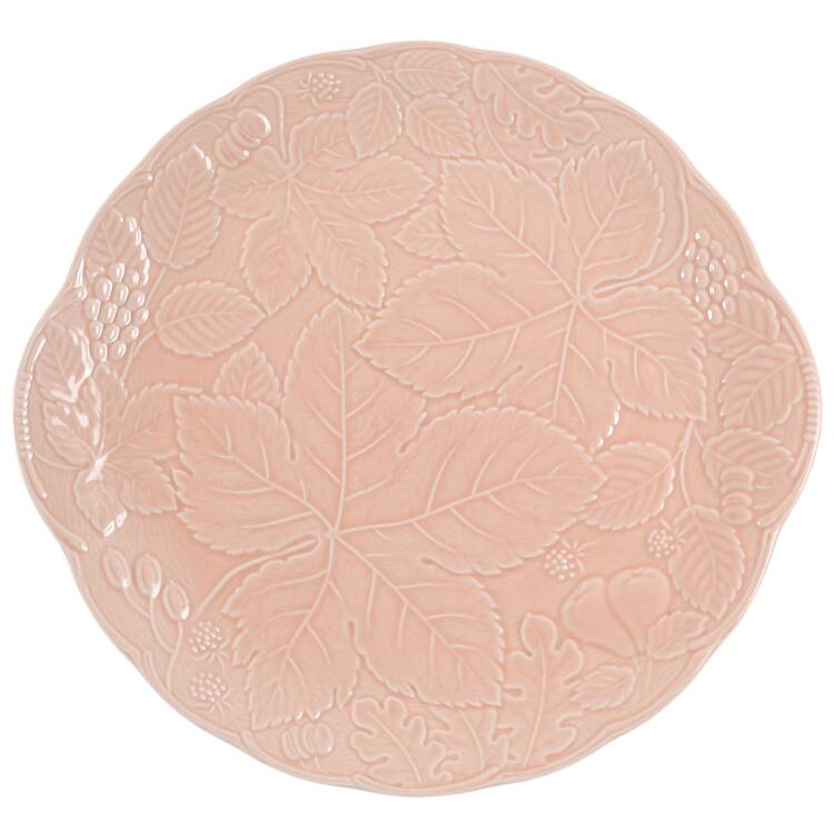 Woodbury Peach Handled Cake Plate