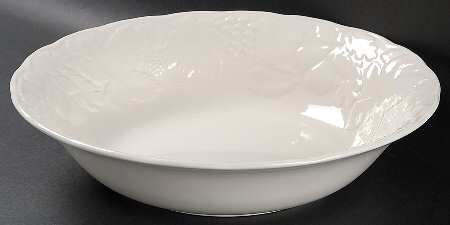 Woodbury White 9" Round Vegetable Bowl