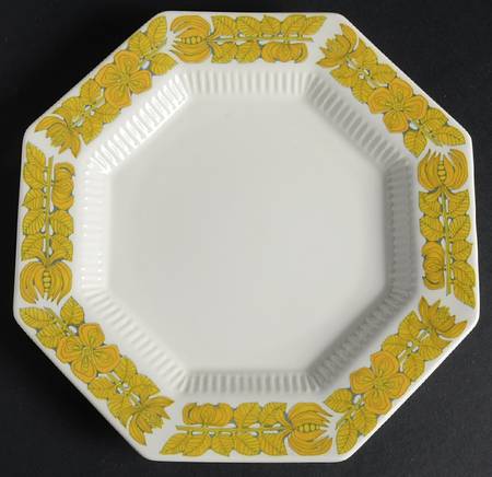 Yellow Bouquet Salad Plate