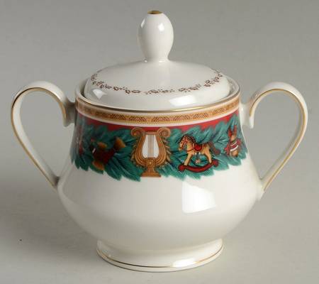 Yuletide Sugar Bowl & Lid