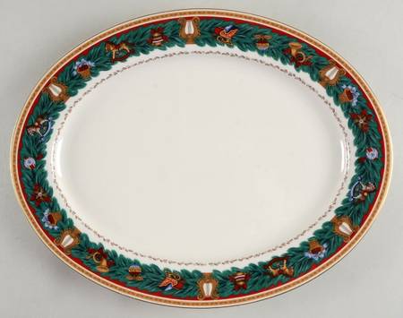 Yuletide 14" Oval Serving Platter