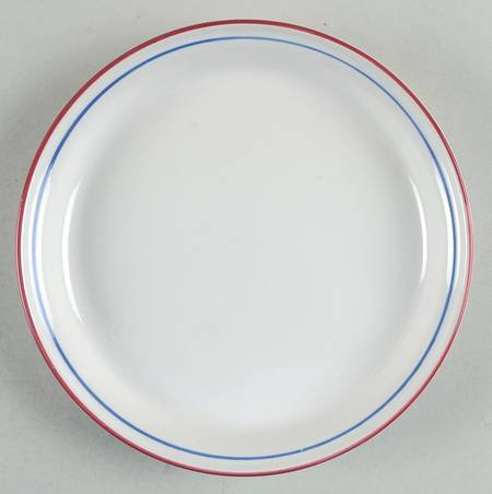 Blue Trumpet Coupe Salad Plate
