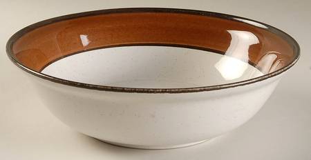 Burnt Sand 9" Round Vegetable Bowl