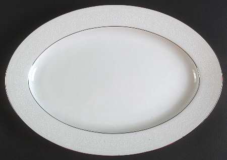 Cluny Lace 14" Oval Serving Platter