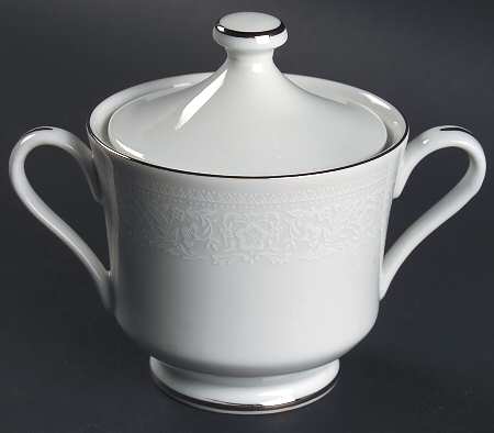 Cluny Lace Sugar Bowl & Lid