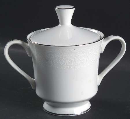 Cluny Lace Sugar Bowl & Lid