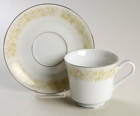 Greenfield Footed Cup & Saucer Set by Nitto