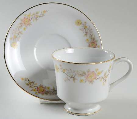 Mandarin Footed Cup & Saucer Set