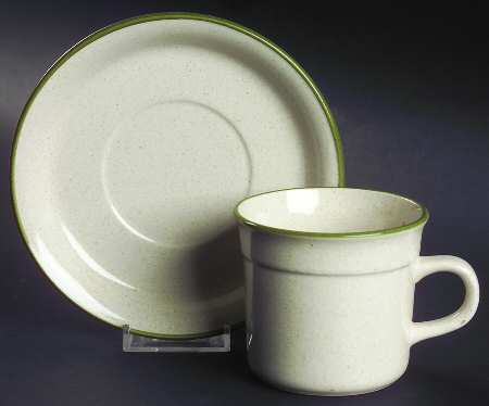 Mesa Flower Flat Cup & Saucer Set by Nitto