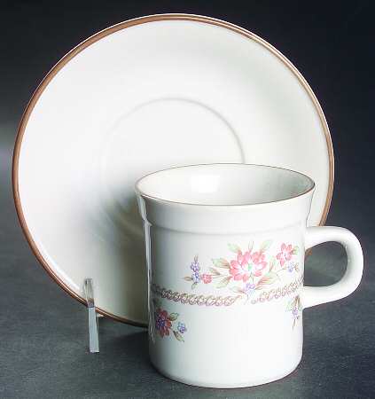 Old World Flat Cup & Saucer Set