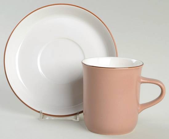Pongee Flat Cup & Saucer Set