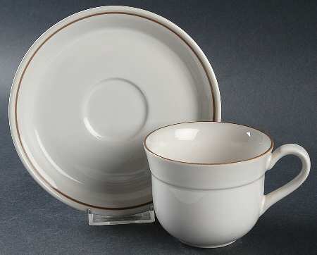 Shantung Flat Cup & Saucer Set
