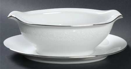 Swiss Miss Gravy Boat with Attached Underplate