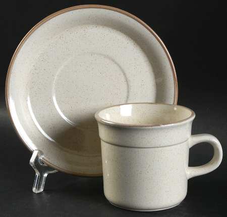 Winter Wheat Flat Cup & Saucer Set