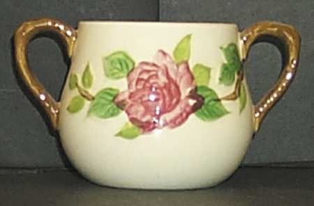 American Beauty Rose Sugar Bowl No Lid