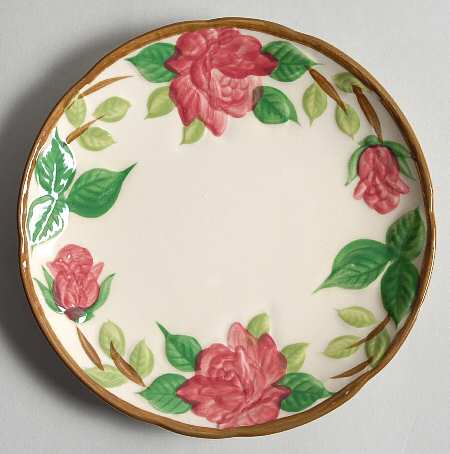 American Beauty Rose Bread & Butter Plate