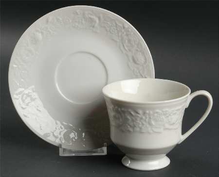 Chateau Rose Footed Cup & Saucer Set