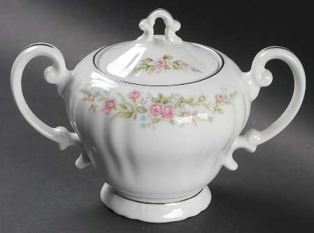 Colonial Rose Sugar Bowl & Lid