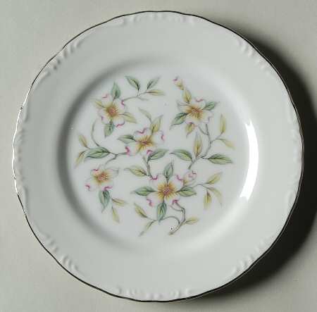Dogwood Bouquet Bread & Butter Plate