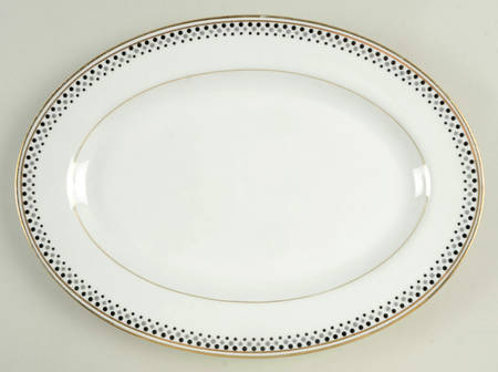 Gold Symphony 12" Oval Serving Platter