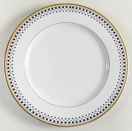Gold Symphony Salad Plate by Norleans