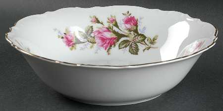 Mose Rose 9" Round Vegetable Bowl