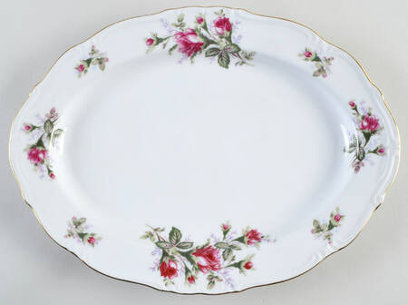 Old Rose 14" Oval Serving Platter