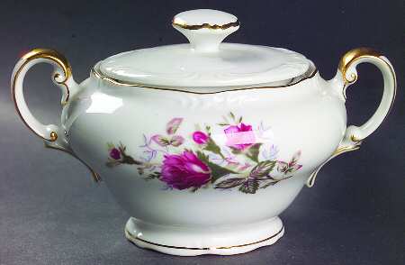 Old Rose Sugar Bowl & Lid