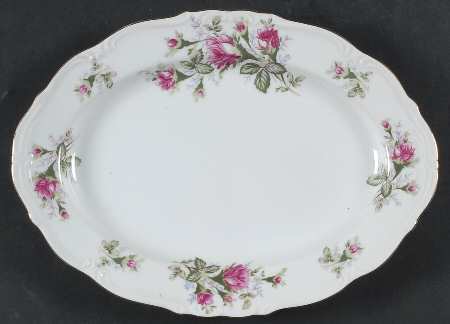 Old Rose 12" Oval Serving Platter