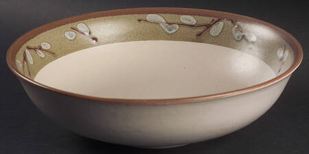 Pussy Willow 9" Round Vegetable Bowl