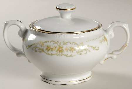 Rose Crest Sugar Bowl & Lid