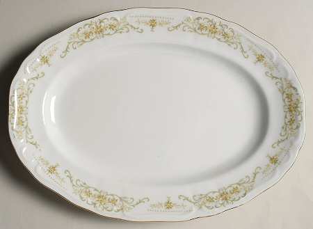 Rose Crest 12" Oval Serving Platter