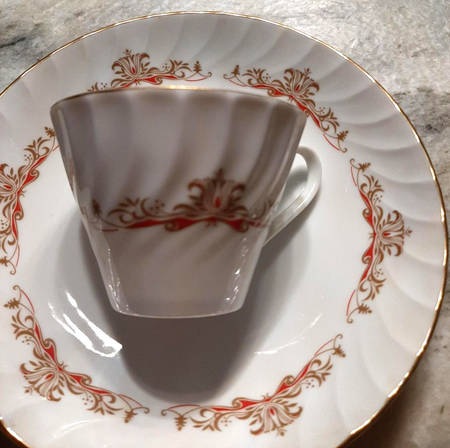 Royal Court Flat Cup & Saucer Set
