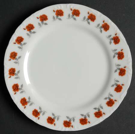 Rose Garland Bread & Butter Plate