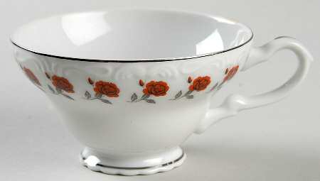 Rose Garland Footed Cup