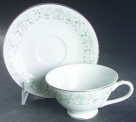 Versailles Footed Cup & Saucer Set
