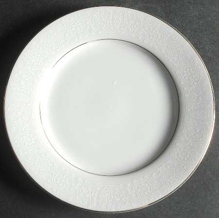 White Lace Salad Plate