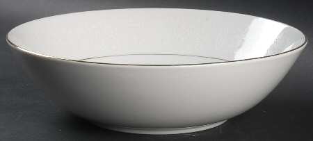 White Lace 9" Round Vegetable Bowl