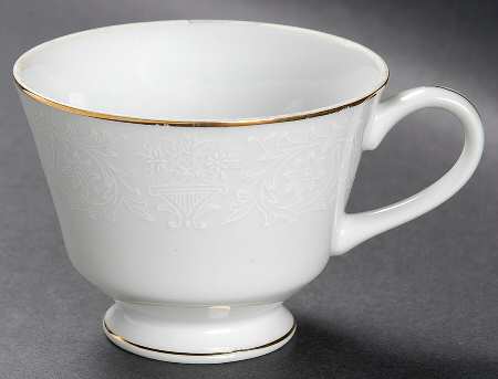 White Lace Footed Cup