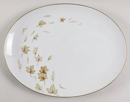 Autumn Fantasy 14" Oval Serving Platter