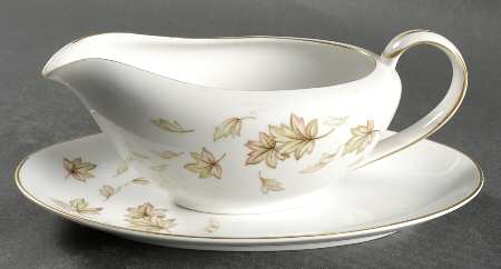 Autumn Fantasy Gravy Boat & Underplate