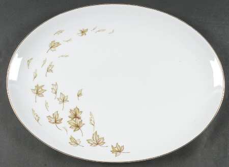 Autumn Fantasy 16" Oval Serving Platter