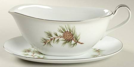 Cascade Pine Gravy Boat & Underplate/Relish