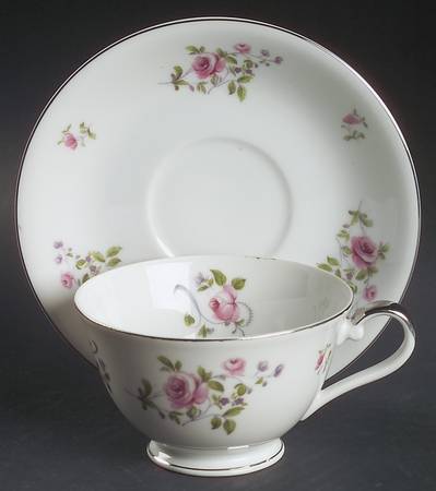 Chelsea Rose Footed Cup & Saucer Set