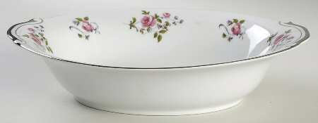 Chelsea Rose 10" Oval Vegetable Bowl